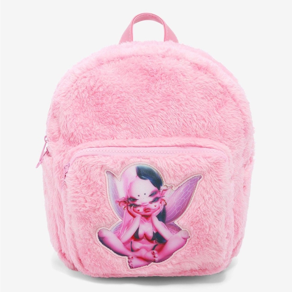 Melanie Martinez Portals Pink Fuzzy Mini Backpack